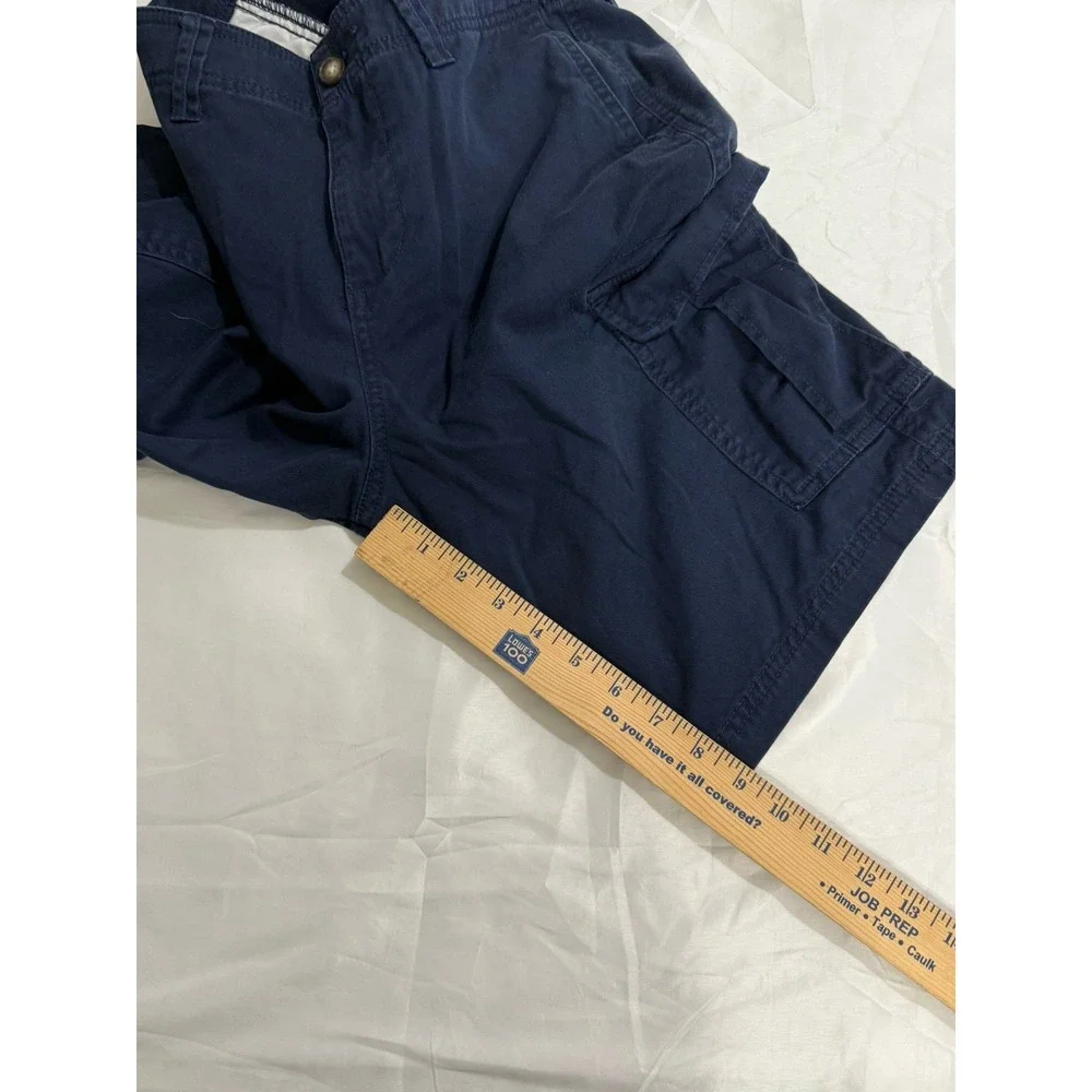 George Mens Blue At The Knee W/ Pockets Tech‎ Cargo Shorts Size 30